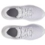 Dziewczęce buty do biegania Under Armour UA GGS Pursuit 4 - białe
