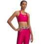 Biustonosz treningowy Under Armour UA HeatGear High - różowy