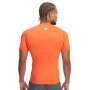 Męska koszulka treningowa Under Armour UA HG Armour Comp SS - pomarańczowa