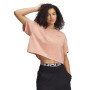 UNDER ARMOUR Damski tshirt crop top Under Armour UA Heavyweight Wash SS  pomarańczowy Pomarańczowy