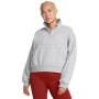 Damska bluza dresowa Under Armour UA Icon Fleece OS HZ - szara