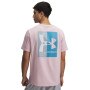 Męski t-shirt z nadrukiem Under Armour UA Evol Logo - różowy