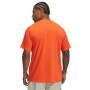 Męski t-shirt z nadrukiem Under Armour UA Reflective Big Logo - pomarańczowy