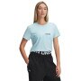 UNDER ARMOUR Damski tshirt z nadrukiem Under Armour UA Rival Outline SS  niebieski Niebieski