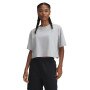 UNDER ARMOUR Damski tshirt croptop Under Armour UA Rival SS  szary Szary
