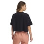 Damski t-shirt crop-top Under Armour UA Rival SS - czarny