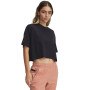 UNDER ARMOUR Damski tshirt croptop Under Armour UA Rival SS  czarny Czarny