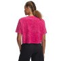 Damski t-shirt basic Under Armour UA Rival Wash SS - różowy