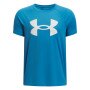 UNDER ARMOUR Chłopięca koszulka treningowa Under Armour UA Tech Big Logo SS  niebieska Niebieski