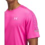 Męska koszulka treningowa Under Armour UA Tech Utility SS - różowa
