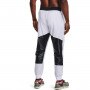 Męskie spodnie treningowe UNDER ARMOUR Recover Legacy Pant - białe