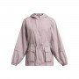 Damska kurtka treningowa Under Armour Crinkle Woven Jacket - beżowa