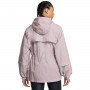 Damska kurtka treningowa Under Armour Crinkle Woven Jacket - beżowa