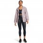 Damska kurtka treningowa Under Armour Crinkle Woven Jacket - beżowa