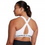 mini: Biustonosz treningowy Under Armour Crossback Mid Bra - biały (6)