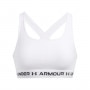 mini: Biustonosz treningowy Under Armour Crossback Mid Bra - biały (12)