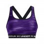 Biustonosz treningowy Under Armour Crossback Mid Print - fioletowy