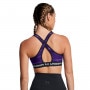Biustonosz treningowy Under Armour Crossback Mid Print - fioletowy