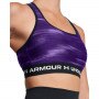 Biustonosz treningowy Under Armour Crossback Mid Print - fioletowy