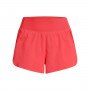 Damskie spodenki treningowe Under Armour Flex Woven 2-In-1 Short - czerwone