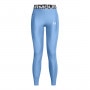 Damskie legginsy treningowe Under Armour Heatgear Rib Legging - niebieskie
