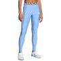 Damskie legginsy treningowe Under Armour Heatgear Rib Legging - niebieskie