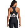 Damski top treningowy Under Armour Heatgear Rib Tank - czarny
