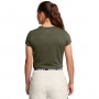 mini: Damska koszulka treningowa Under Armour Meridian Baby Tee - oliwkowa/khaki  (2)