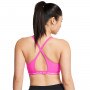 Biustonosz treningowy Under Armour UA Crossback Low Bra - różowy