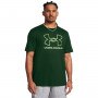 UNDER ARMOUR Męski tshirt z nadrukiem Under Armour UA Gl Foundation Update Ss  zielony 302