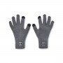 UNDER ARMOUR Męskie rękawiczki zimowe Under Armour UA Halftime Gloves  szare Szary