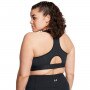 Biustonosz treningowy Under Armour UA HeatGear High - czarny