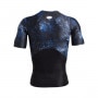 Męska koszulka treningowa Under Armour UA HG IsoChill Prtd SS - granatowa