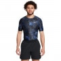 Męska koszulka treningowa Under Armour UA HG IsoChill Prtd SS - granatowa