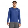 UNDER ARMOUR Męski longsleeve do biegania Under Armour UA Launch Longsleeve  niebieski Niebieski