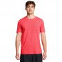 UNDER ARMOUR Męska koszulka treningowa Under Armour UA Rush Seamless Legacy SS  czerwona Czerwony