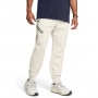 mini: Męskie spodnie dresowe joggery Under Armour UA Unstoppable Fleece Grid - białe (2)