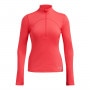 Damski longsleeve treningowy Under Armour Vanish Cw 1/2 Zip - czerwony