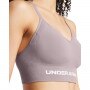 Damski biustonosz treningowy Under Armour Vanish Seamless Low Bra - beżowy