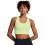 Biustonosz treningowy Under Armour Vanish Seamless Mid Bra - zielony