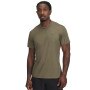 UNDER ARMOUR Męska koszulka treningowa Under Armour Vanish Elite Vent Prtd SS  oliwkowa/khaki Oliwkowy