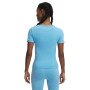 Damska koszulka treningowa Under Armour Vanish Seamless Washed SS - niebieska