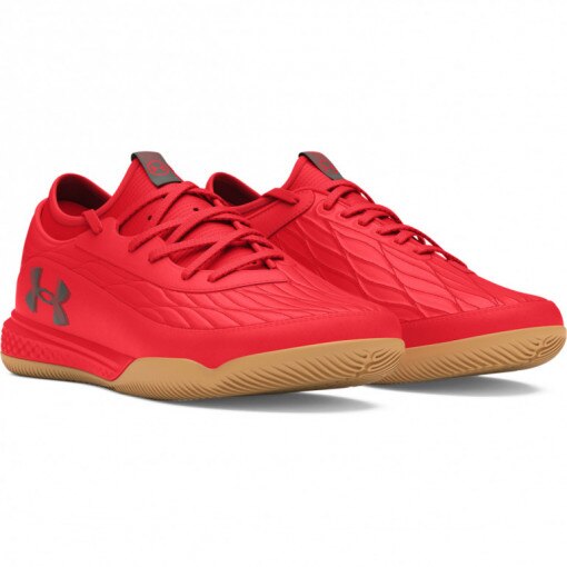 Buty piłkarskie halówki uniseks Under Armour UA Magnetico Select 4 Indoor - czerwone