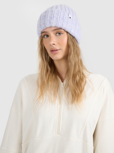 4F Damska czapka zimowa 4F 4FRAW25ACAPF0723 fioletowa Fioletowy