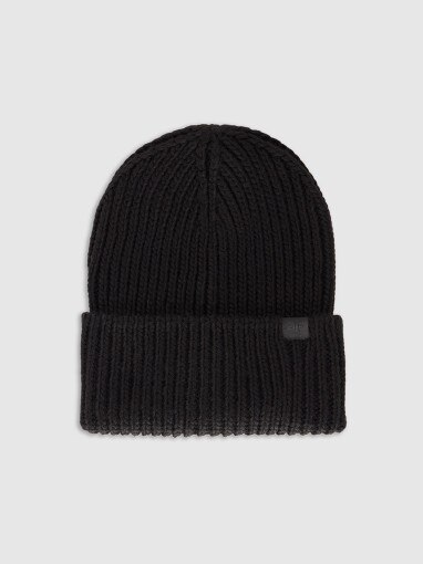 Damska czapka zimowa 4F 4FRAW25ACAPF0801 - czarna