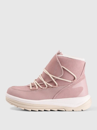  4F Damskie buty zimowe śniegowce SNOWDROP 4F 4FRAW25FSBSF042  różowe Różowy