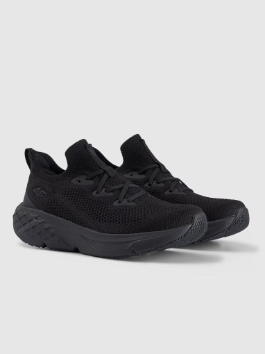4F Damskie sneakersy 4F Velocity Eknit 4FRSS25FSPOF171  czarne Czarny