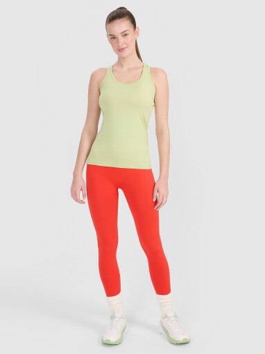 Damski top treningowy 4F 4FRSS25TFSLF414 - zielony