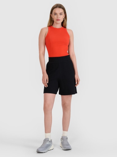 4F Damskie spodenki dresowe 4F 4FRSS25TSHOF727  czarne Czarny