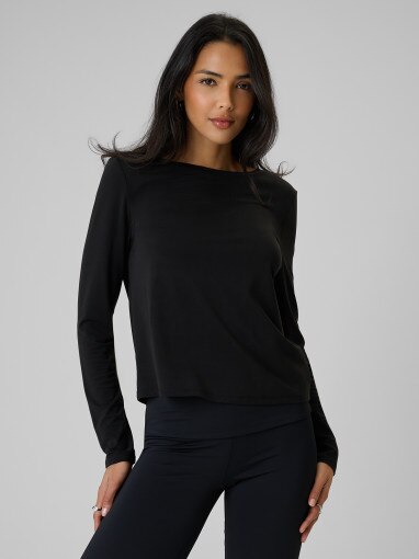 Obrazek dla: 4F Damski longsleeve bez nadruku 4F 4FRSS26TLONF673  czarny Czarny
